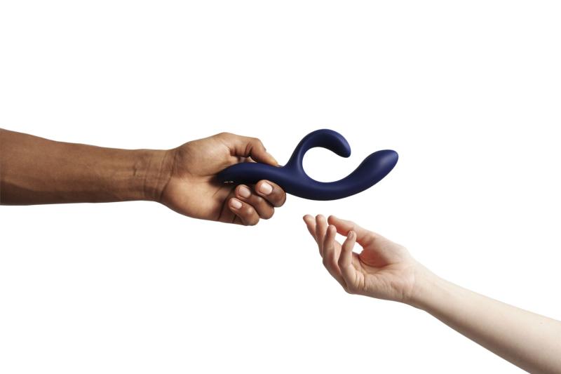 SO6931 Смарт вибратор-кролик We-Vibe Nova Midnight Blue, эргономичный, регулируемый угол наклона ствола