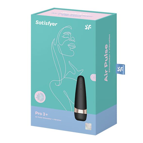 SO2304 Вакуумный клиторальный стимулятор Satisfyer Pro 3 Vibration с вибрацией и очень мягким кончиком