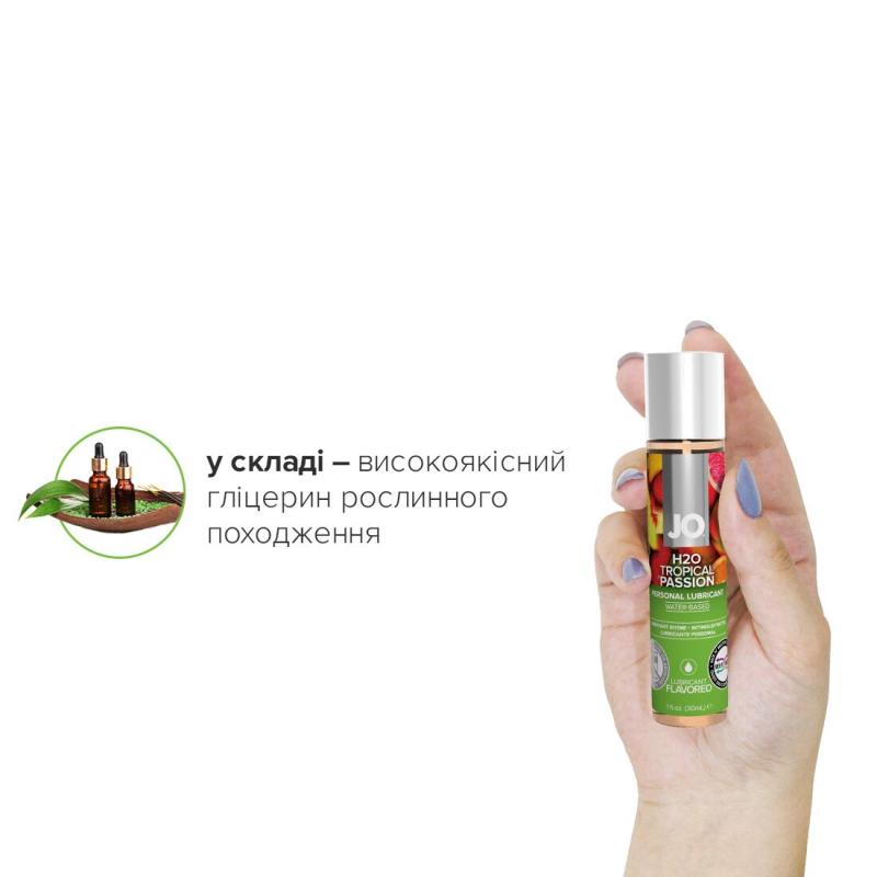 SO1472 Смазка на водной основе System JO H2O — Tropical Passion (30 мл) без сахара, растительный глицерин