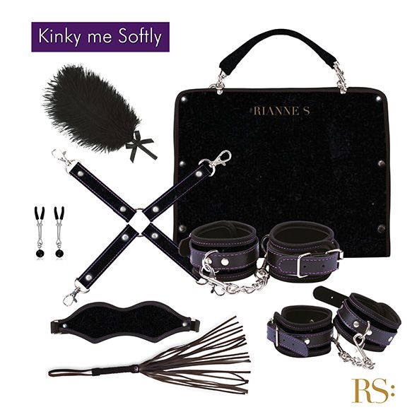 SO3864 Подарочный набор для BDSM RIANNE S - Kinky Me Softly Black: 8 предметов для удовольствия