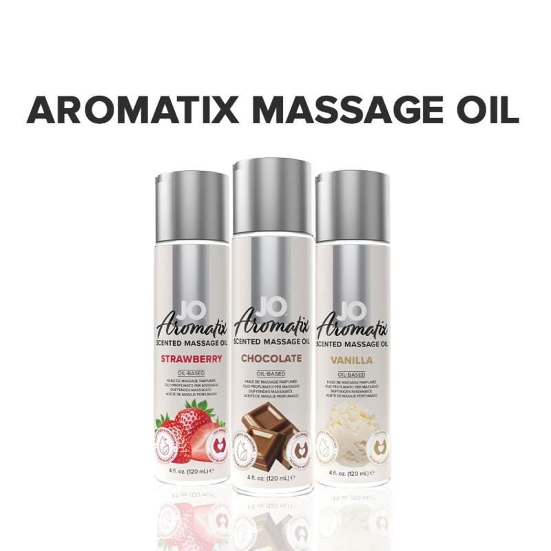 SO6767 Натуральна масажна олія System JO Aromatix — Massage Oil — Chocolate 120 мл