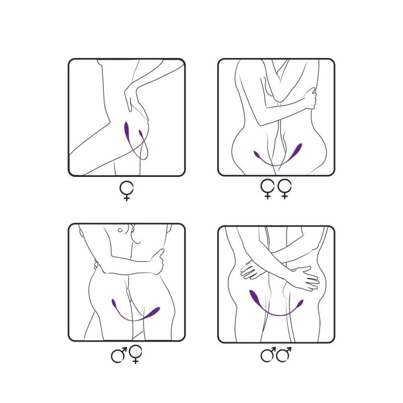 AD108216 Вибратор двусторонний Adrien Lastic AD-2 с пультом LRS