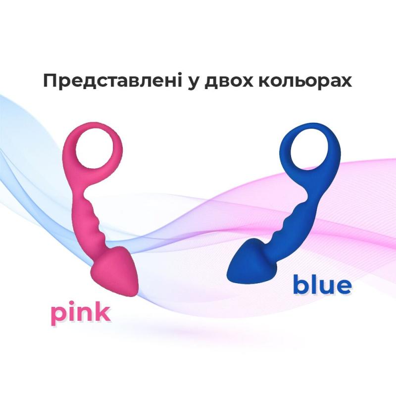 AD20081 Анальная пробка Adrien Lastic Budy Pink со стимулирующей ножкой, макс. диаметр 2,5см