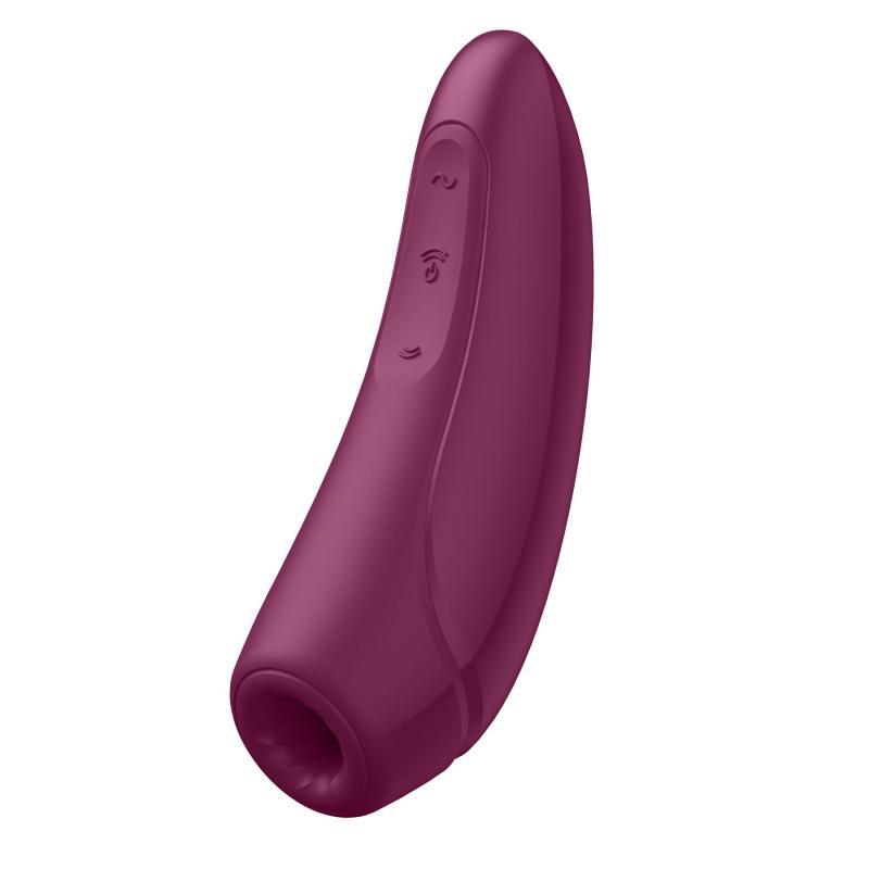 SO3780 Вакуумный клиторальный стимулятор Satisfyer Curvy 1+ Rose Red с управлением через интернет