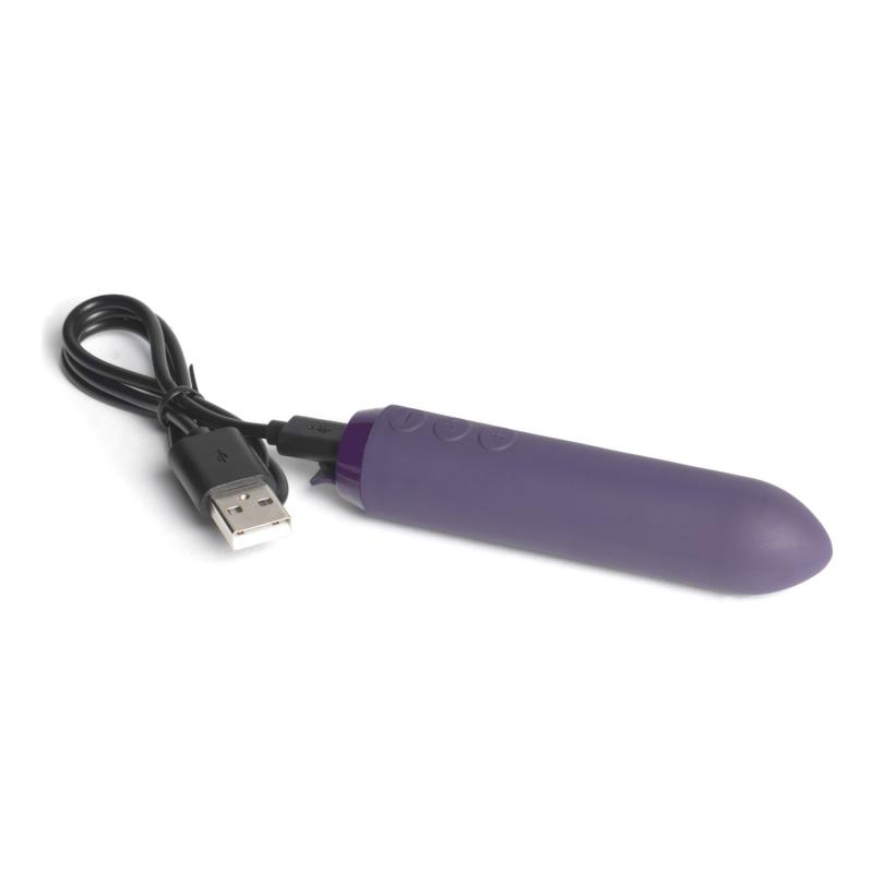 SO3040 Минивибратор Je Joue - Classic Bullet Vibrator Purple с глубокой вибрацией и фиксацией на палец