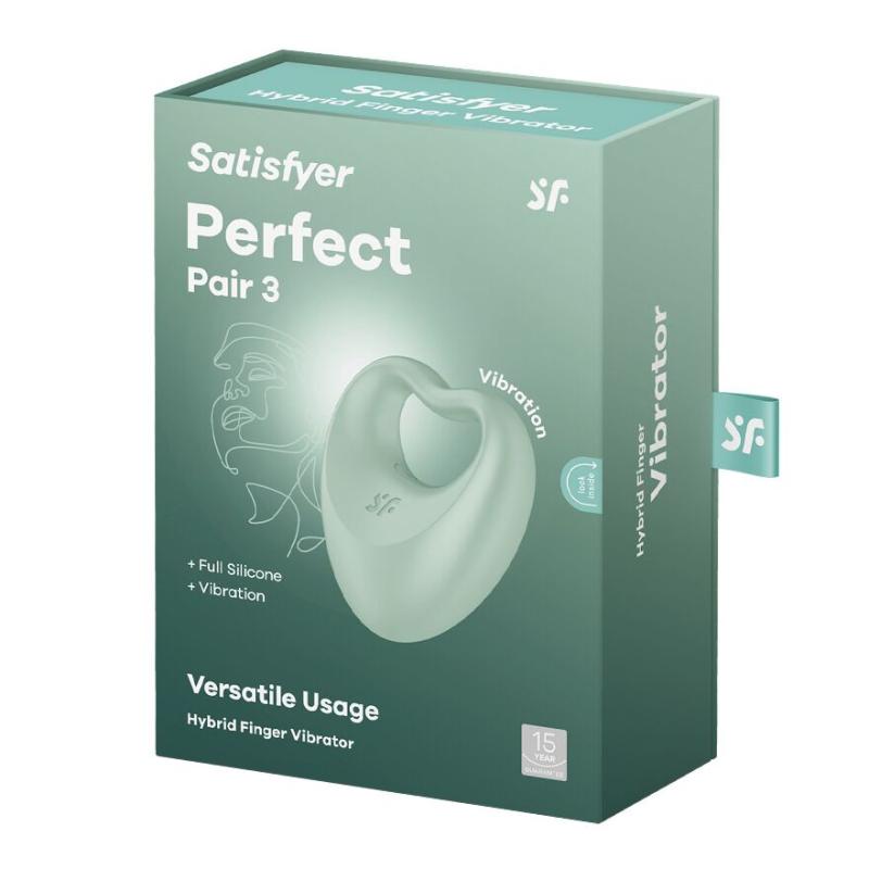 SO8409 Вибратор на палец и эрекционное кольцо 2в1 Satisfyer Perfect Pair 3
