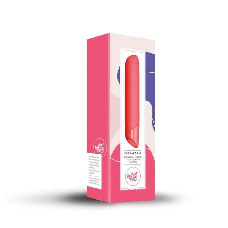 SO6622 Вибратор SugarBoo Cool Coral, 10 уровней интенсивности