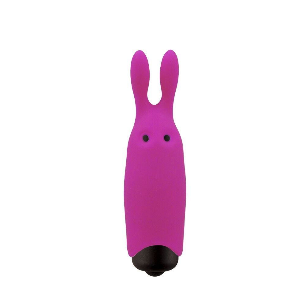 AD33421 Вибропуля Adrien Lastic Pocket Vibe Rabbit Pink со стимулирующими ушками