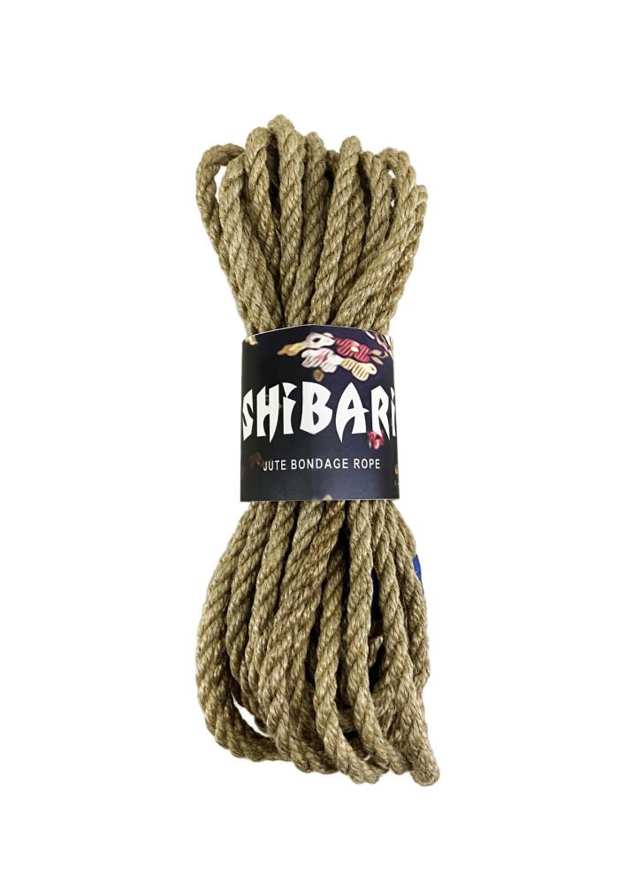SO4006 Джутовая веревка для Шибари Feral Feelings Shibari Rope, 8 м серая