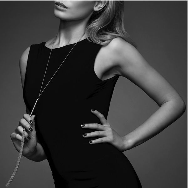 SO2661 Ланцюжок-батіг на шию Bijoux Indiscrets MAGNIFIQUE Necklace Whip - Gold, прикраса для тіла