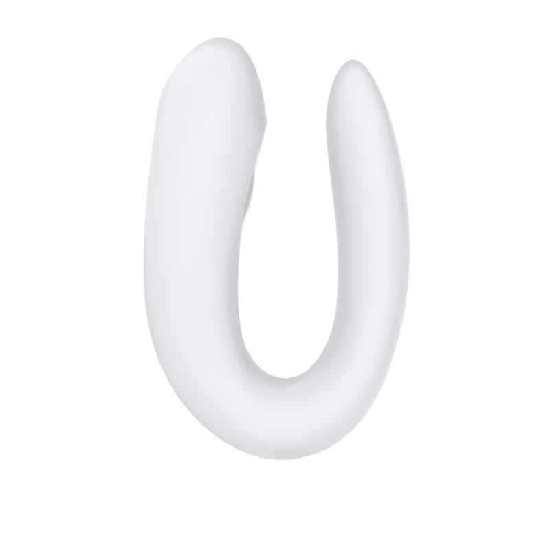 SO3897 Смарт-вибратор для пар Satisfyer Double Joy White с широким клиторальным стимулятором