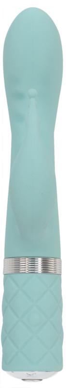 SO2716 Роскошный вибратор-кролик Pillow Talk - Kinky Teal с кристаллом Сваровски, мощный