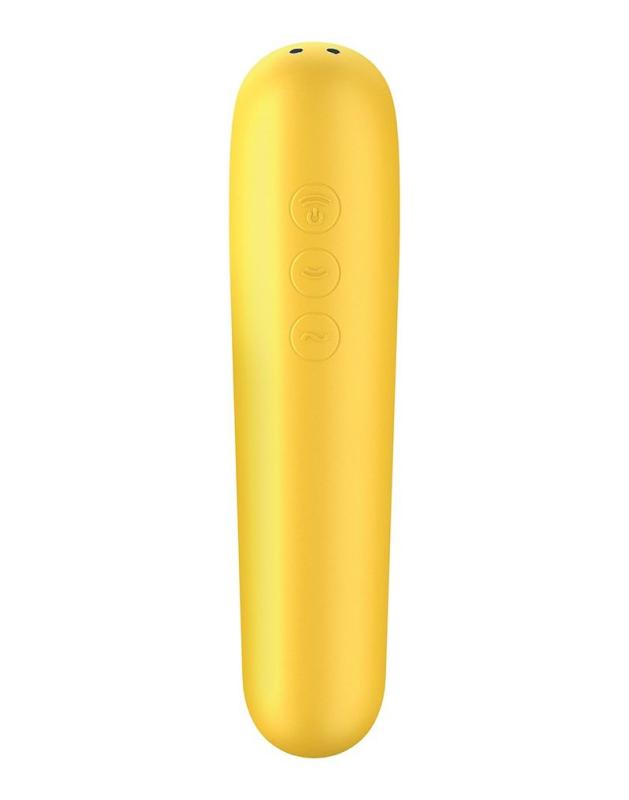 SO4100 Смарт вибратор и вакуумный стимулятор 2-в-1 Satisfyer Dual Love Yellow