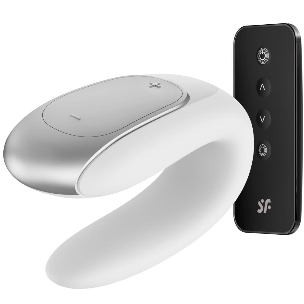SO5057 Смарт-вибратор для пар Satisfyer Double Fun (White) с пультом ДУ