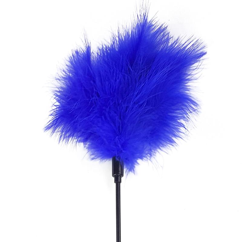 SO6613 Щекоталка синяя Art of Sex - Feather Paddle, перо молодого индюка