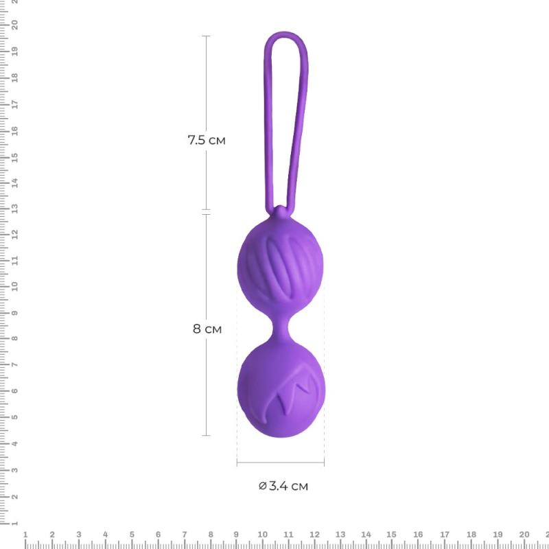 AD40443 Вагинальные шарики Adrien Lastic Geisha Lastic Balls Mini Violet (S), диаметр 3,4см, масса 85г