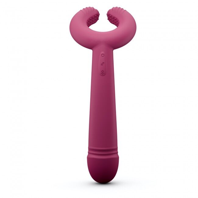 SO5081 Вибратор для пар Love To Love PLEASE ME - PLUM STAR с тремя моторами, гибкий