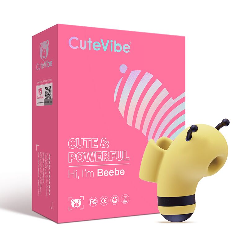 SO6550 Вакуумный стимулятор с микротоками CuteVibe Beebe Yellow, на палец