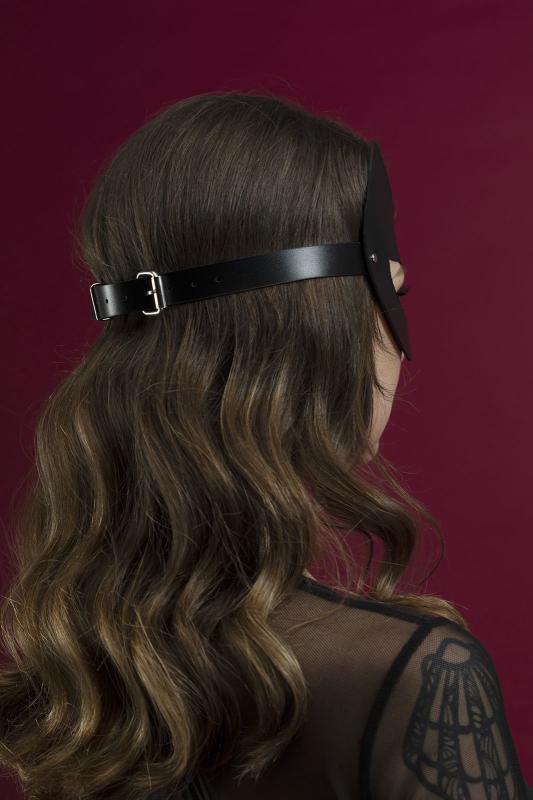 SO3409 Маска кошечки Feral Feelings - Kitten Mask, натуральная кожа, черная