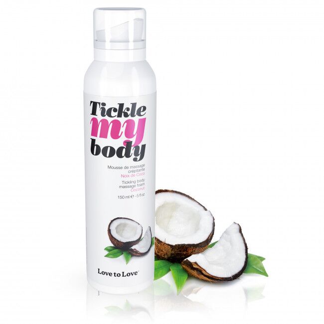 SO4874 Массажная пена Love To Love TICKLE MY BODY COCONUT (150 мл) увлажняющая