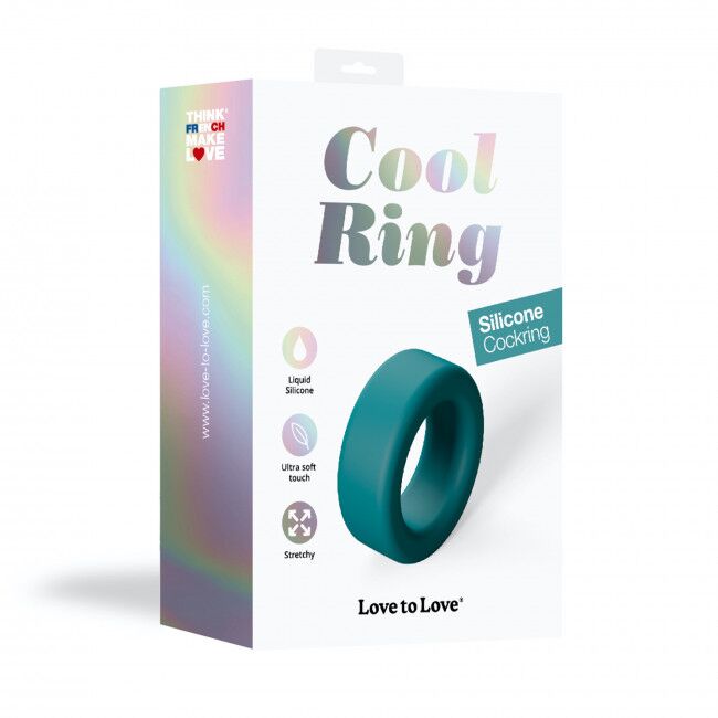 SO5091 Эрекционное кольцо широкое Love To Love COOL RING - TEAL ME