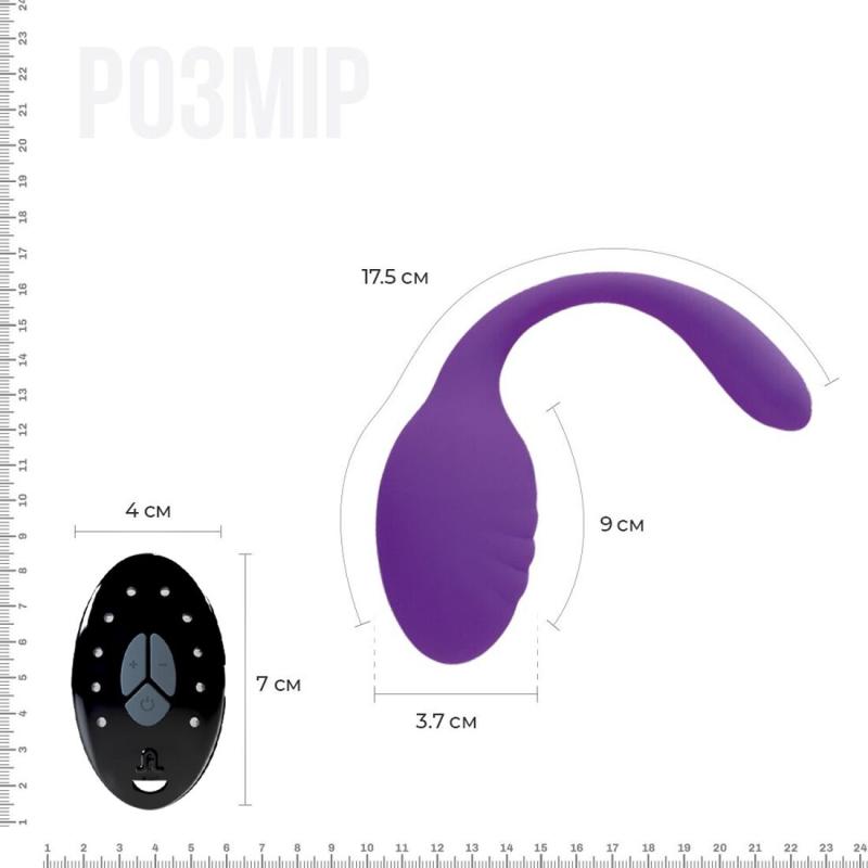 AD11833 Виброяйцо со стимулятором клитора Adrien Lastic Smart Dream II с пультом LRS, можно под одежду