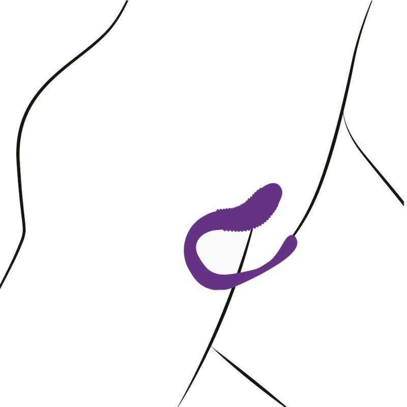 AD10943 Вибратор для пар Adrien Lastic Mini Romeo II с пультом LRS и двумя моторчиками