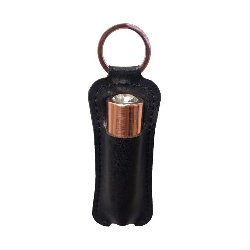 SO6847 Вибропуля PowerBullet First-Class Bullet 2.5″ with Key Chain Pouch, Rose Gold, 9 режимов вибрации