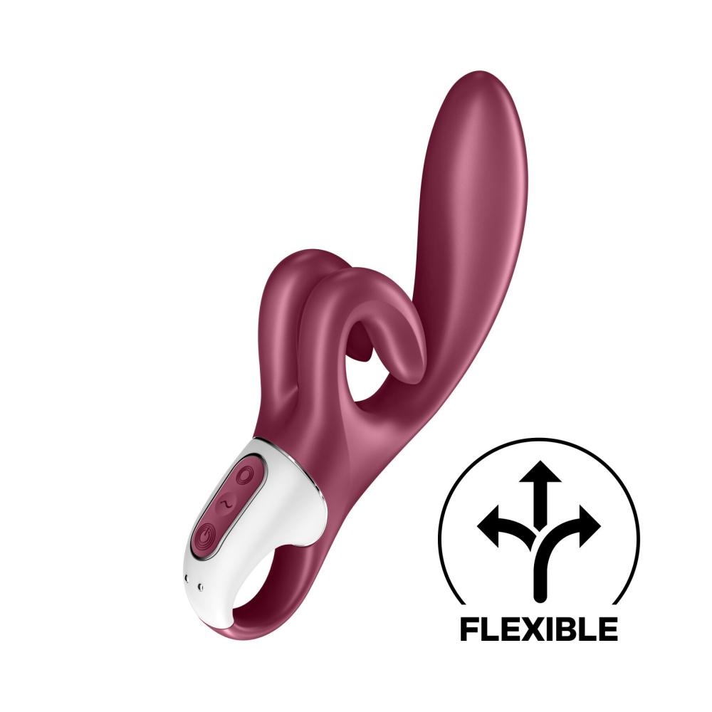 SO7776 Вибратор-кролик Satisfyer Touch Me Red, двойной отросток, 3 мощных мотора