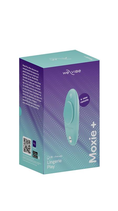 SO7145 Смарт-вибратор в трусики We-Vibe Moxie+ Aqua, обновленный пульт ДУ