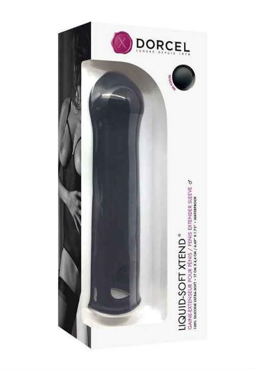 SO2698 Удлиняющая насадка на член Dorcel LIQUID-SOFT XTEND (до +3,8см), с кольцом для мошонки