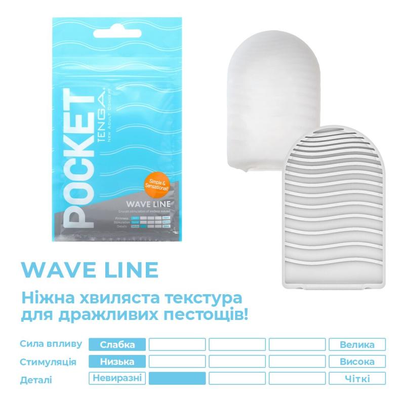 SO5594 Мастурбатор TENGA Pocket Wave Line