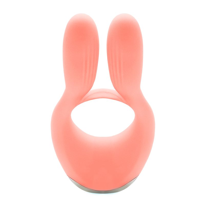 SO3766 Вибратор для пар KISTOY Martin Orange, два мотора, крепление на член, диаметр 32мм