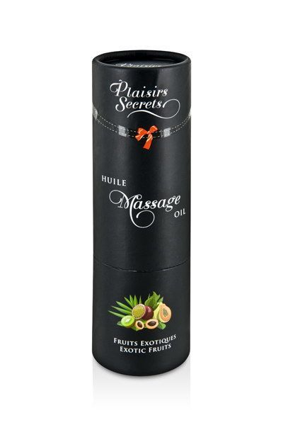 SO1839 Массажное масло Plaisirs Secrets Exotic Fruits (59мл) с афродизиаками съедобное, подарочная упаковка