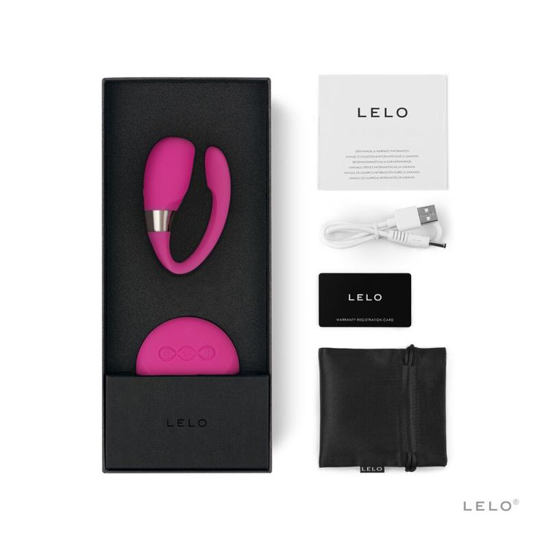 SO8115 Вибратор для пар LELO Tiani 3 Cerise, 2 мотора, пульт ДУ