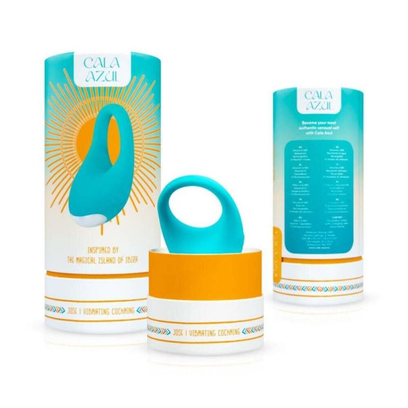 SO8888 Эрекционное кольцо Cala Azul - Jose Vibrating Cockring