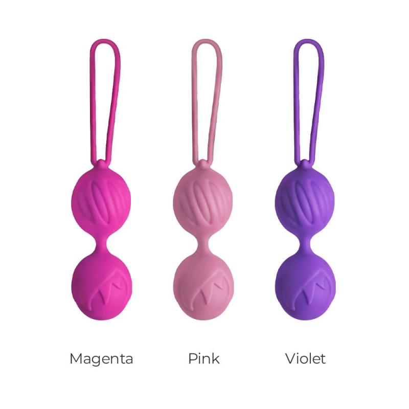 AD40321 Вагинальные шарики Adrien Lastic Geisha Lastic Balls BIG Magenta (L), диаметр 4см, вес 90гр