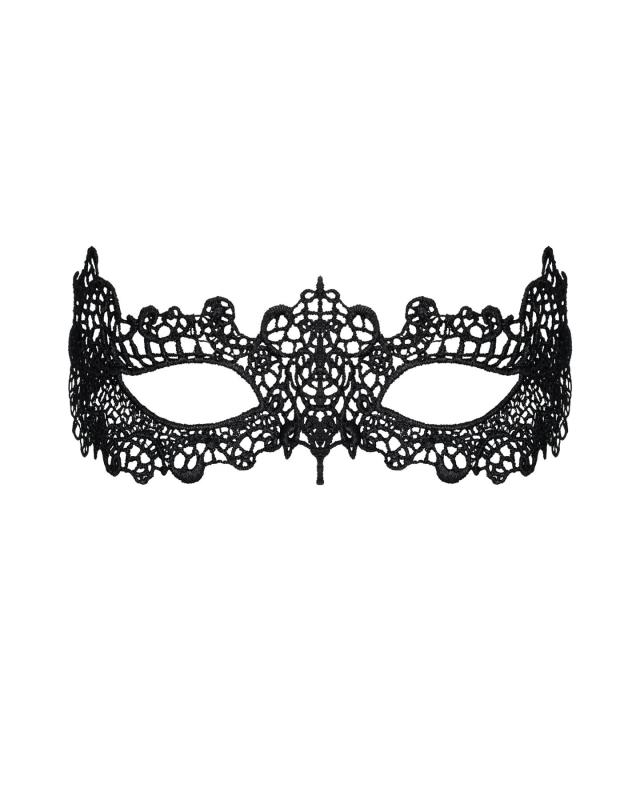 SO7187 Кружевная маска Obsessive A701 mask, единый размер, черная