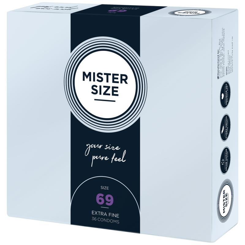 SO8055 Презервативы Mister Size - pure feel - 69 (36 condoms), толщина 0,05 мм