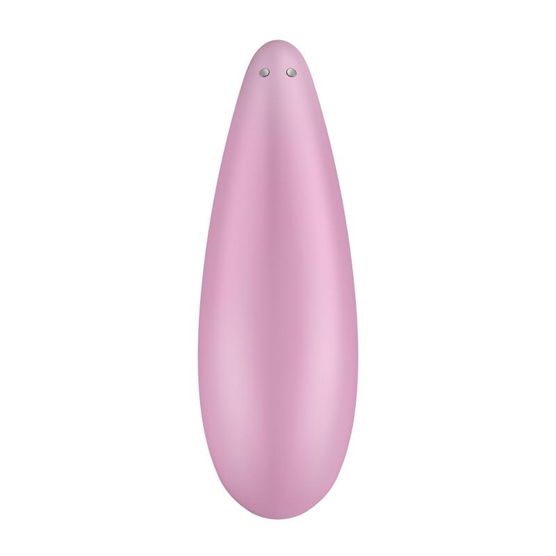 SO3893 Мощный вакуумный клиторальный стимулятор Satisfyer Curvy 3+ с управлением через интернет