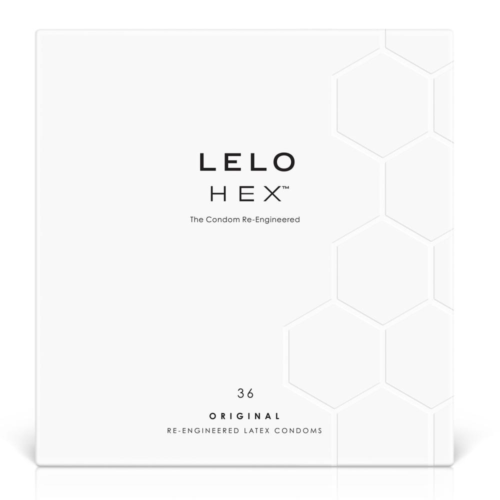 SO8131 Презервативы LELO HEX Condoms Original 36 Pack, тонкие и суперпрочные