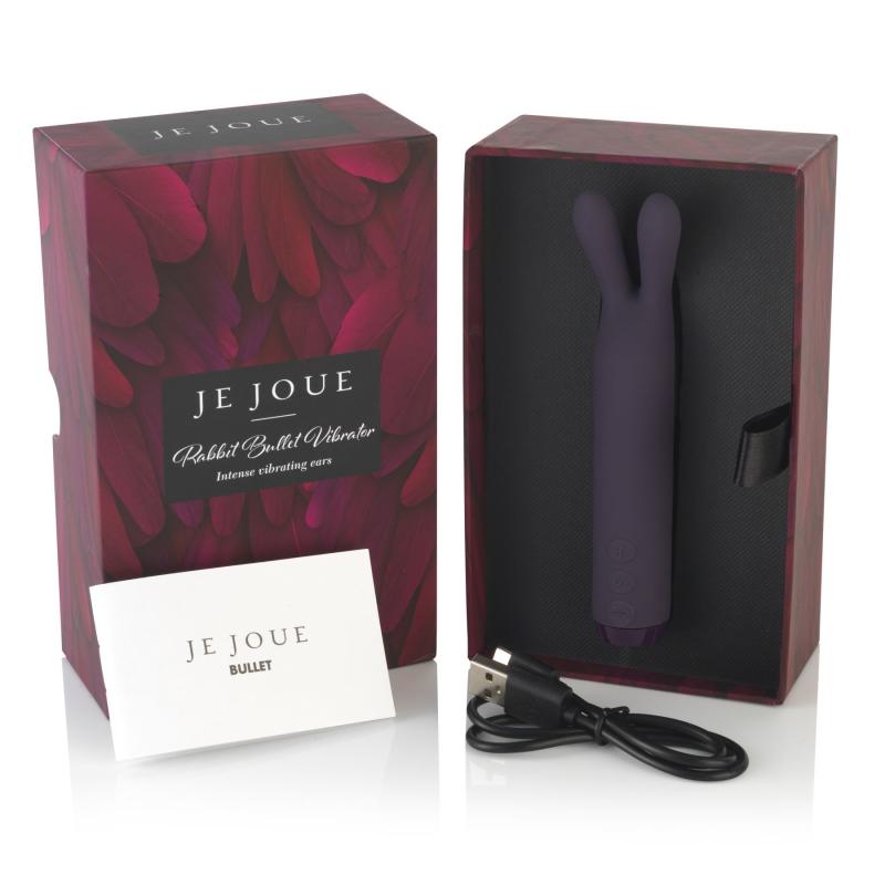 SO3046 Вибратор с ушками Je Joue - Rabbit Bullet Vibrator Purple, глубокая вибрация