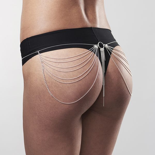 SO2659 Цепочка трусики или лиф Bijoux Indiscrets Magnifique Waist Chain - silver, украшение на тело