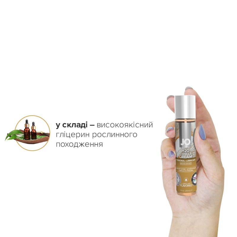 SO1480 Смазка на водной основе System JO H2O — Vanilla Cream (30 мл) без сахара, растительный глицерин
