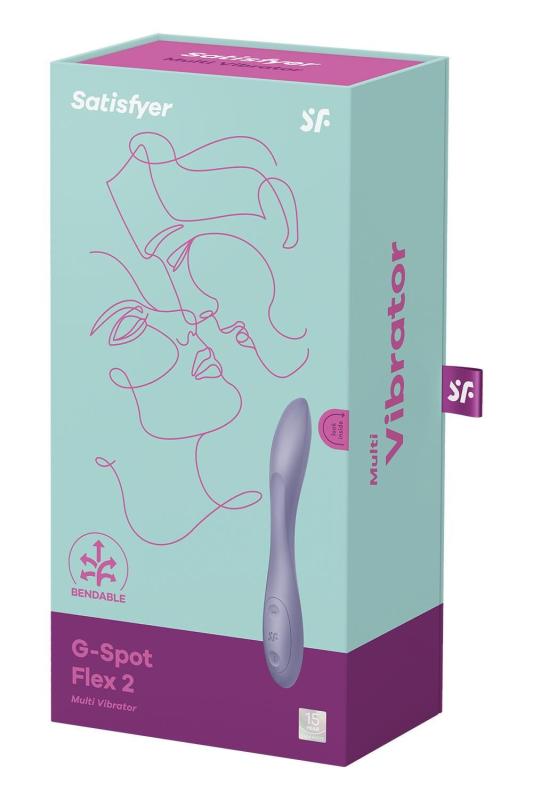 SO6723 Универсальный вибратор Satisfyer G-Spot Flex 2, гибкий ствол с фиксацией положения