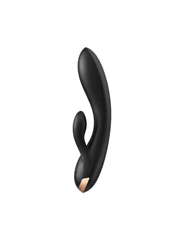 SO6094 Смарт вибратор-кролик с двойным отростком Satisfyer Double Flex Black