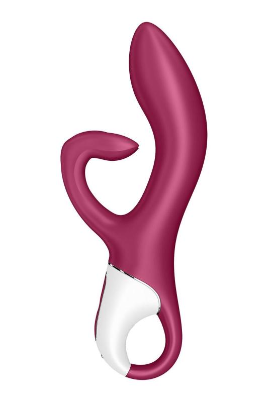 SO6285 Вибратор кролик с тройным отростком Satisfyer Embrace me Berry, 2 мотора, диаметр 3,6 см