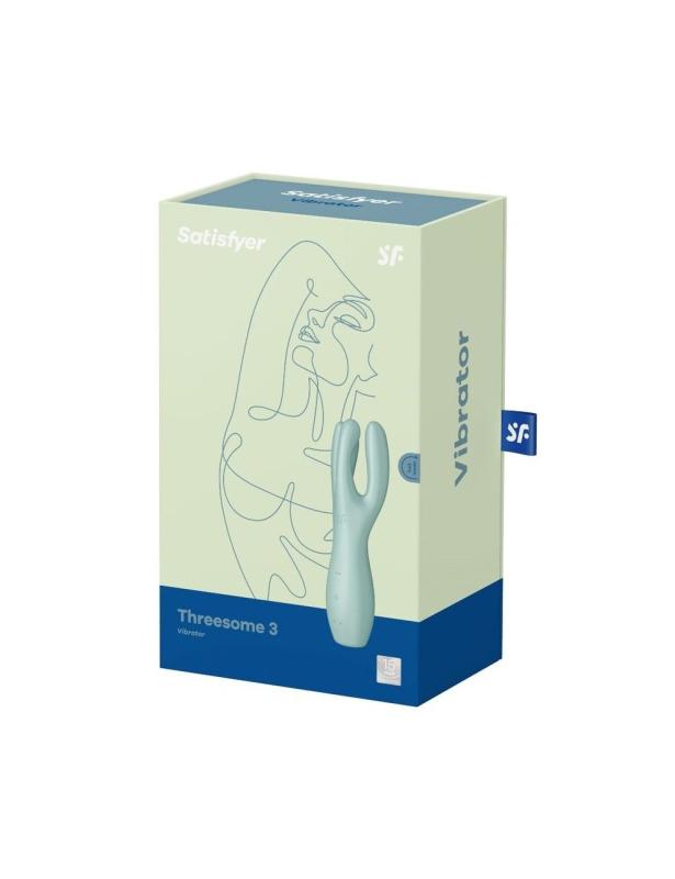 SO6102 Клиторальный вибратор Satisfyer Threesome 3 Mint с тремя пальчиками