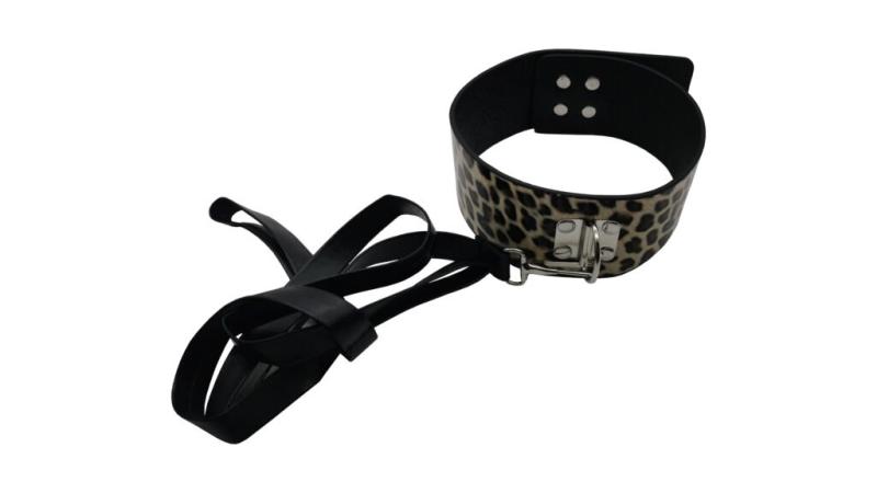 SO6581 Набор MAI BDSM STARTER KIT Nº 75 Leopard: плеть, кляп, наручники, маска, ошейник, веревка, зажимы