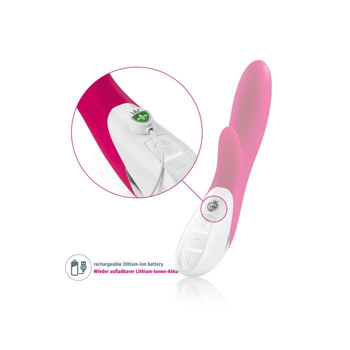 SO2985 Вибратор-кролик Mystim Danny Divido Pink с глубокой вибрацией, 2 мотора